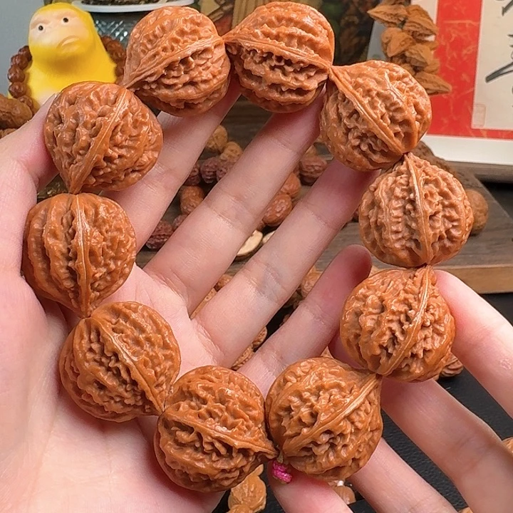 桃核手串龙脊手串