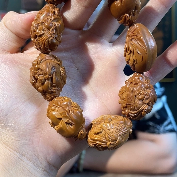 阿***华手串/手链橄榄核童子财神