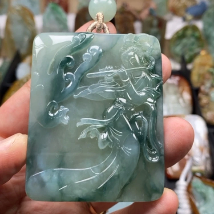 【闪购商品】翡翠颈饰未镶嵌缅甸翡翠A货吊坠