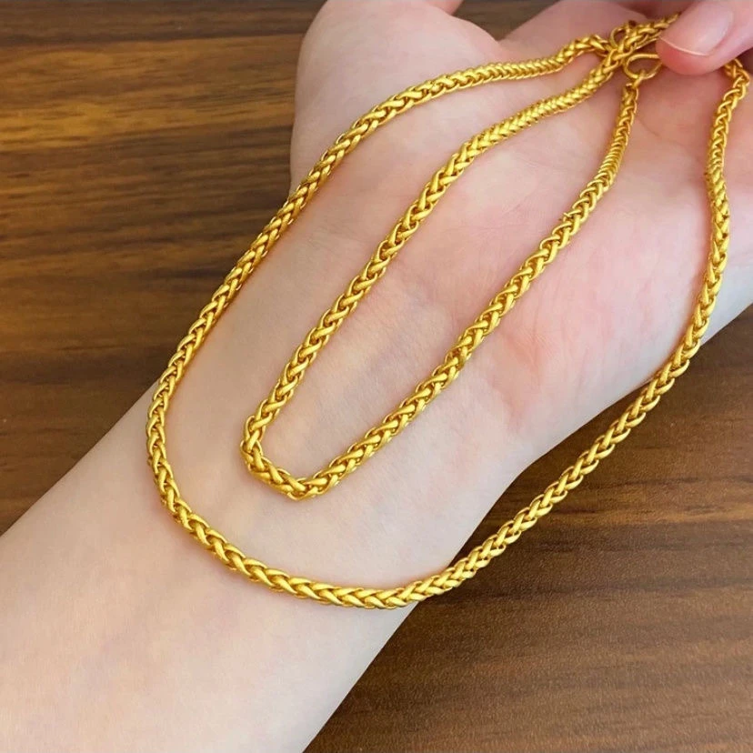 【清货专属链接】 XL3200 50 60公分麦穗链配链素链