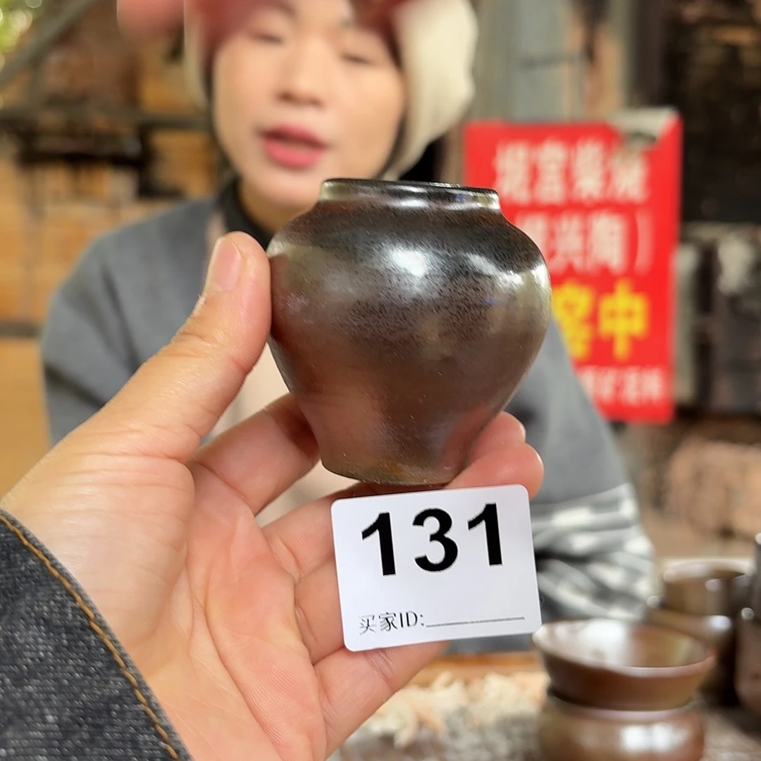 杯坭兴陶柴烧全手工原矿泥料杯