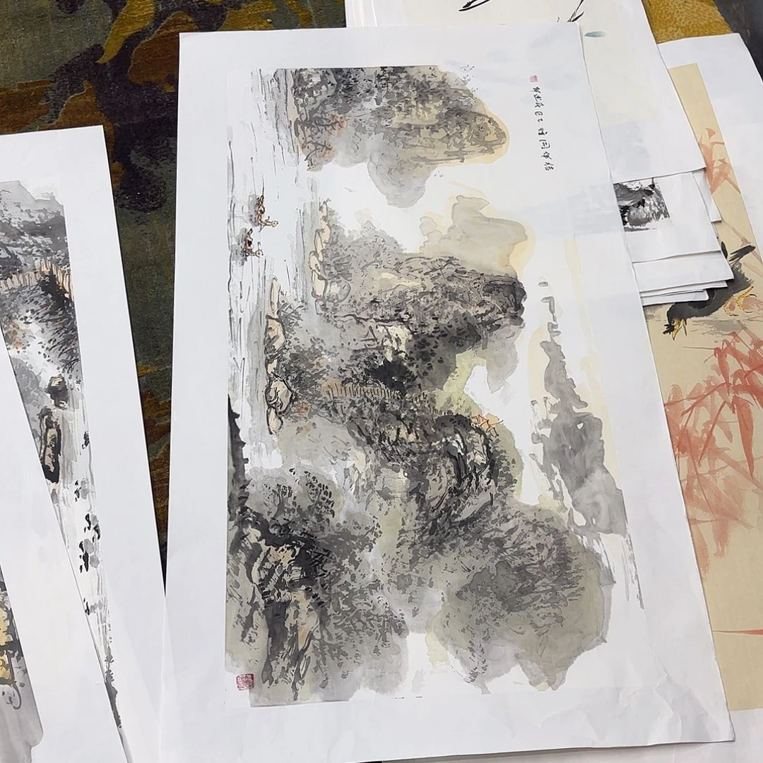 国画贾述轩三尺童