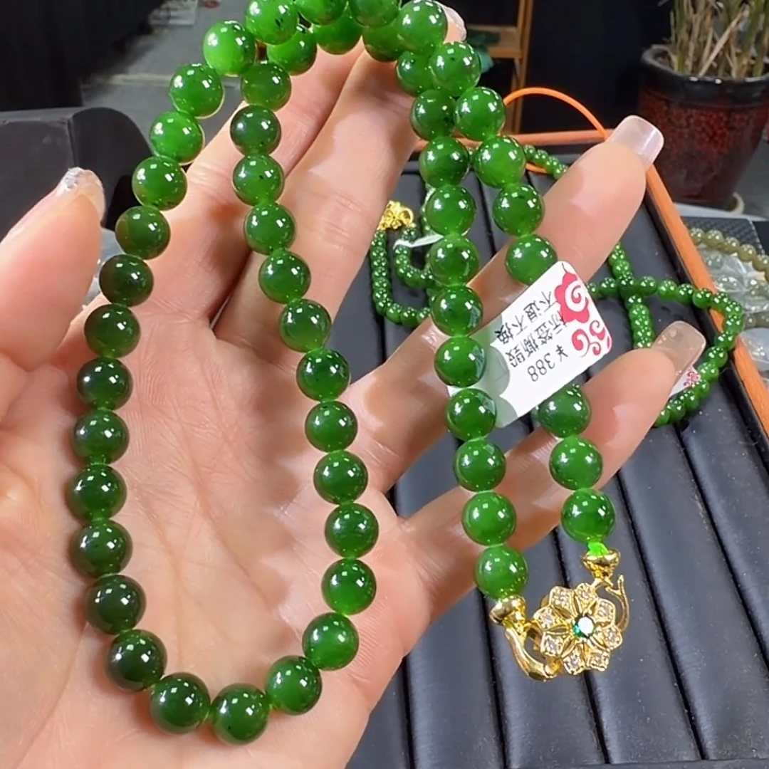 和田玉（碧玉）未镶嵌颈饰卡8