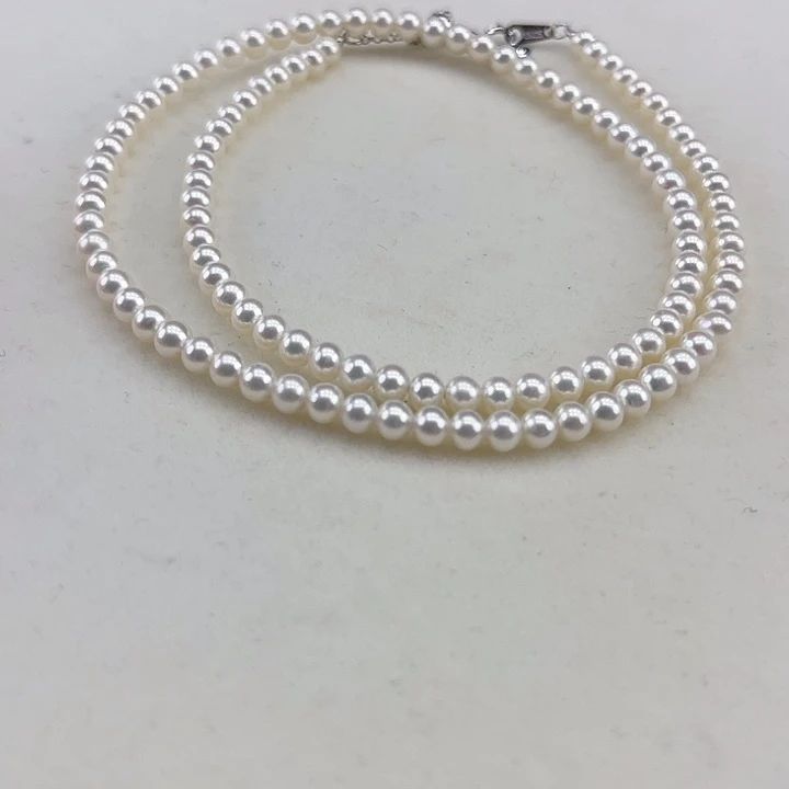 淡水珍珠银S925镶嵌颈饰4➕极光炫彩高品