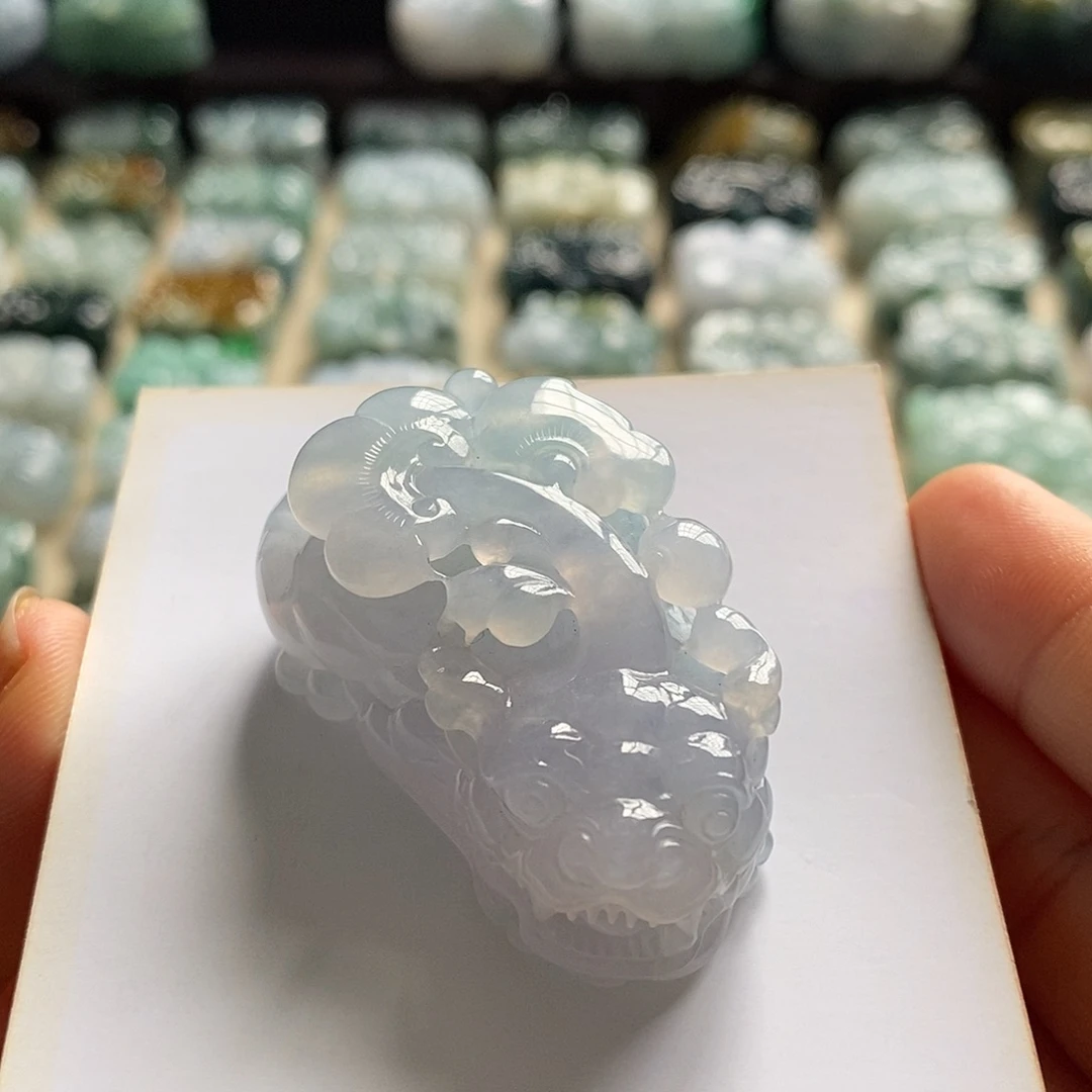 翡翠未镶嵌颈饰天然翡翠貔貅吊坠
