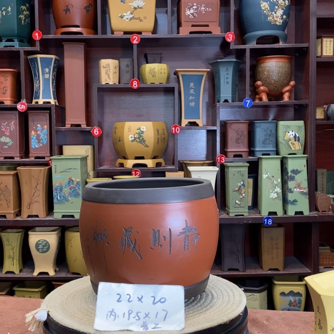 紫砂花盆紫砂作品