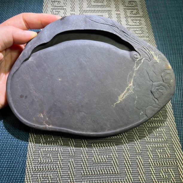 端砚老坑砚台文房四宝 尺寸17.5一12.5一2.3cm