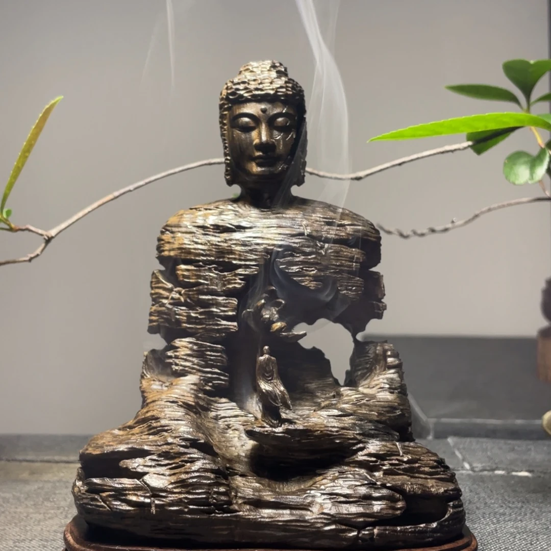 可***点木阴沉金丝楠木工艺品