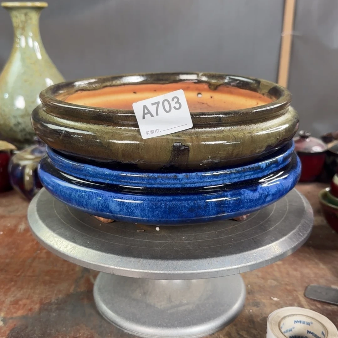 紫砂花盆匠**球703瑕疵品