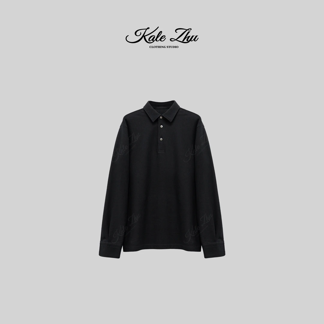 【KALE ZHU】定制“六角粗珠地”翻领POLO衫 KZZA4T004