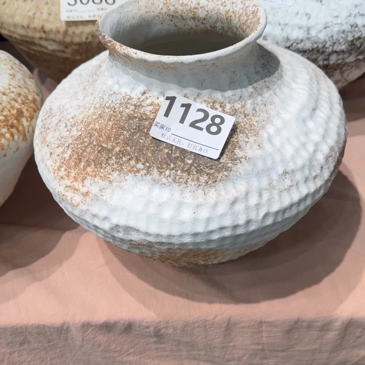 大****瓷片景德镇高温花器编码1128高28口12默认无孔
