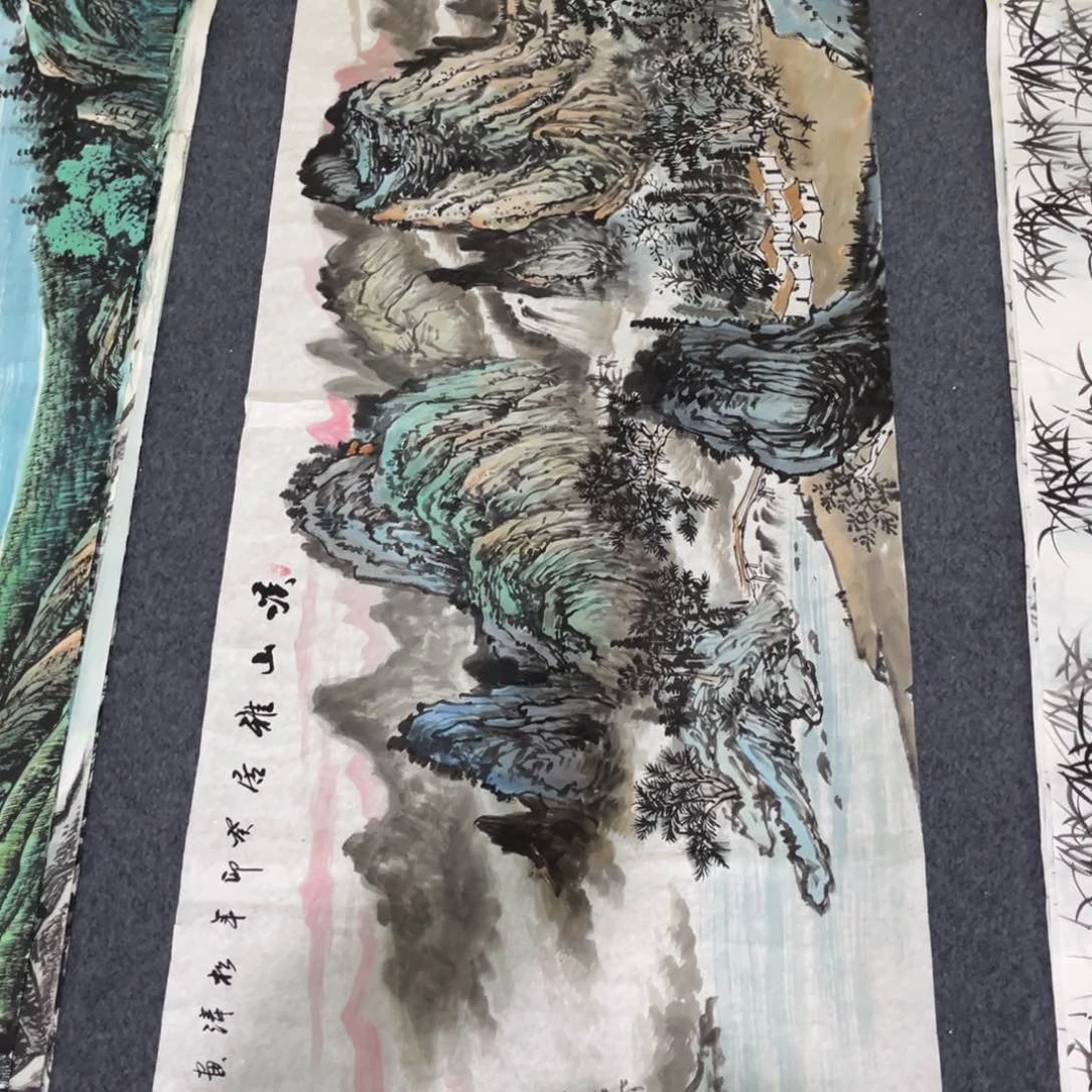 国画小六尺山水一幅