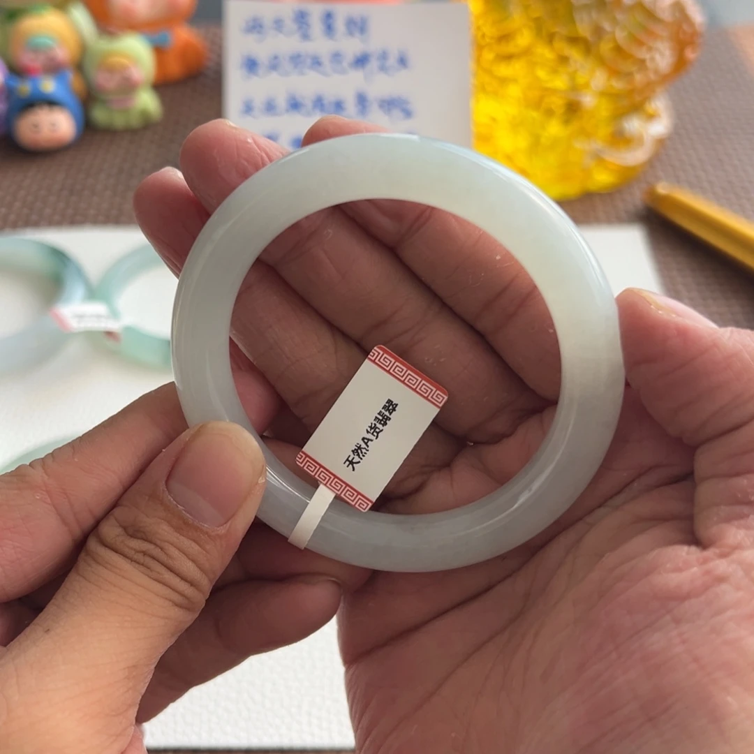 翡翠未镶嵌手镯36号54.7