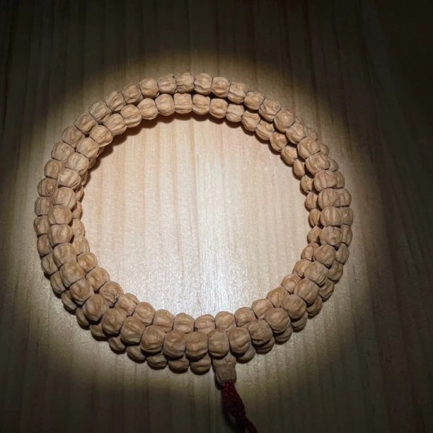 热振百香籽手串108颗原皮藏式直切顺纹鬼坑柏香籽菩提手串男女款