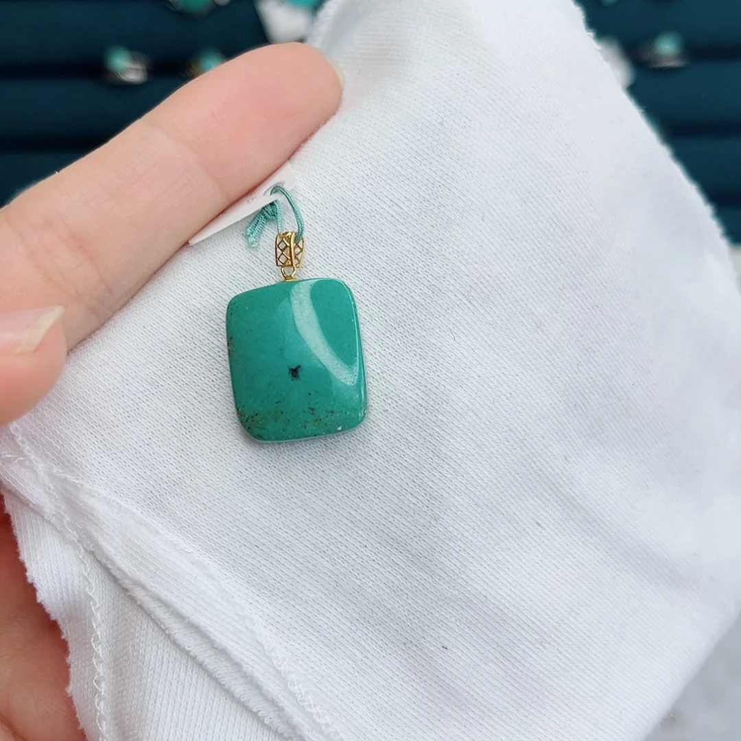 绿松石18K金镶嵌绿松石