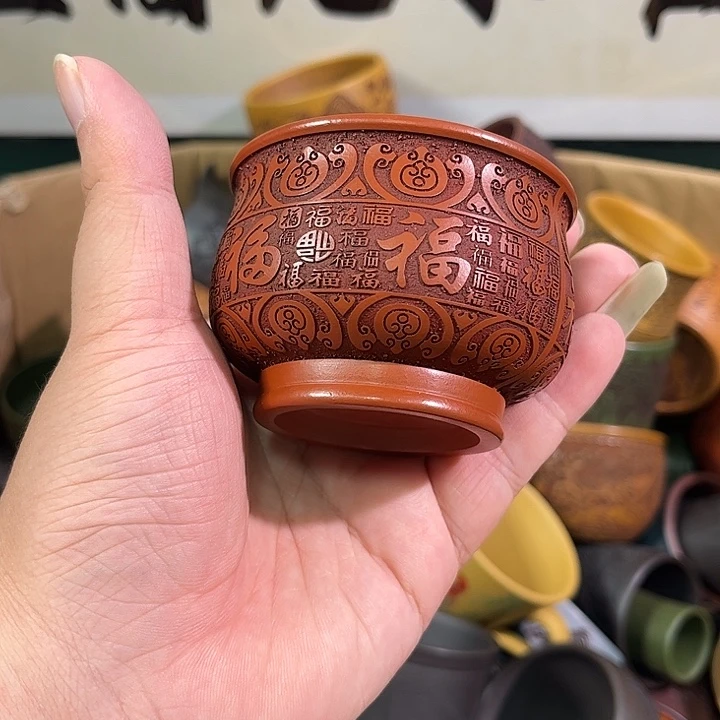 茶杯紫砂全手工紫砂主人杯