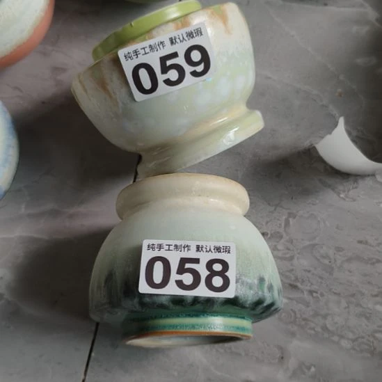 ❥***唱景德镇手工高温陶瓷，中号两只盆福利不退不换