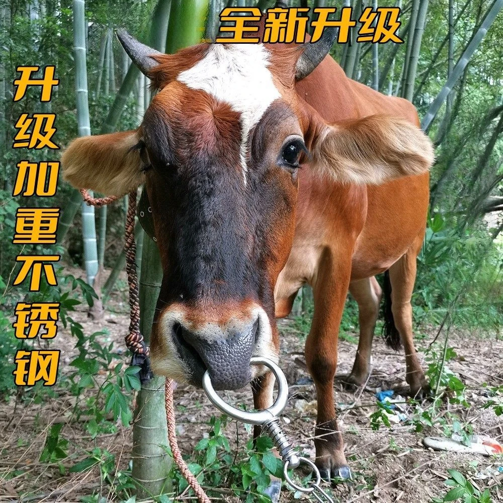 免打孔牛鼻夹子大中小弹簧牛鼻钳牛保定器牵引器工具牛鼻钳牛鼻圈