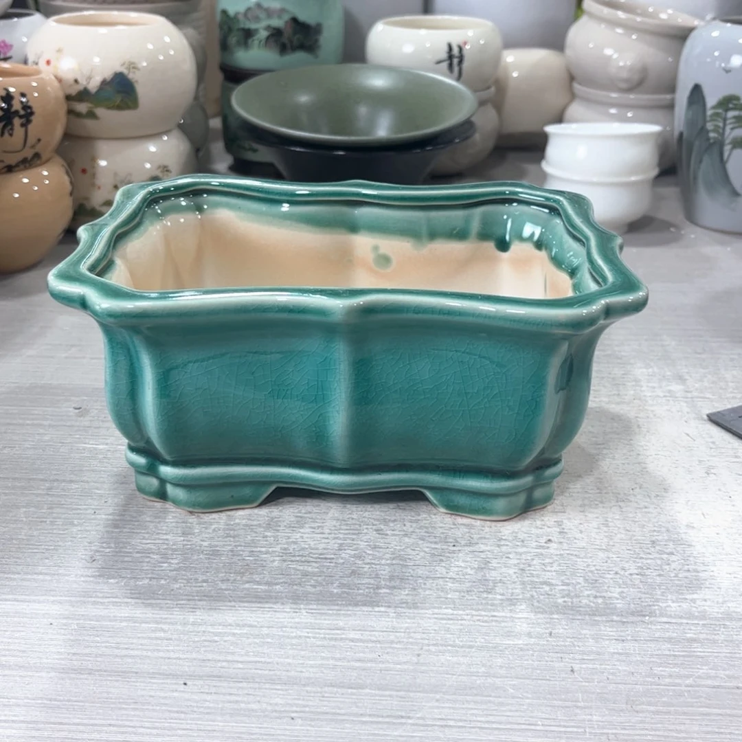 口径   20*15*9.5陶瓷绿植多肉微瑕花盆