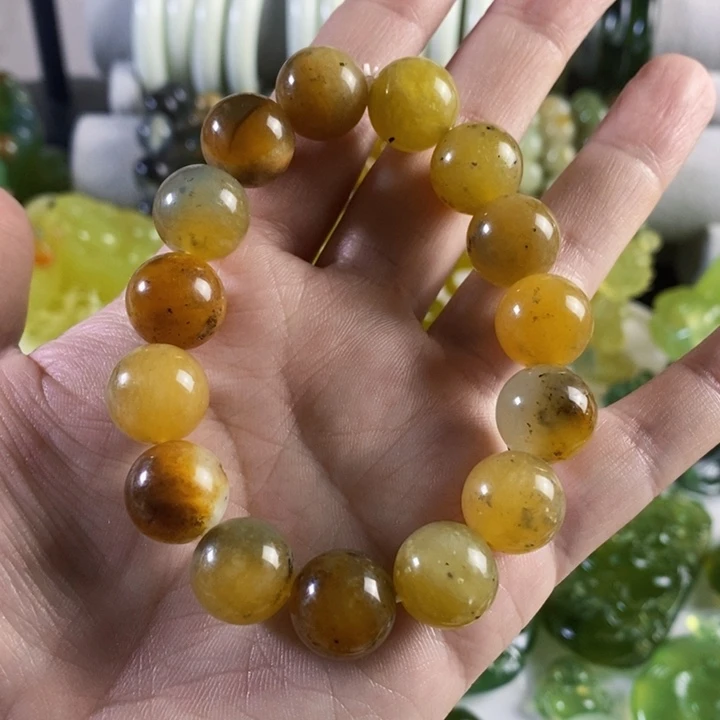 未镶嵌岫玉手串手链