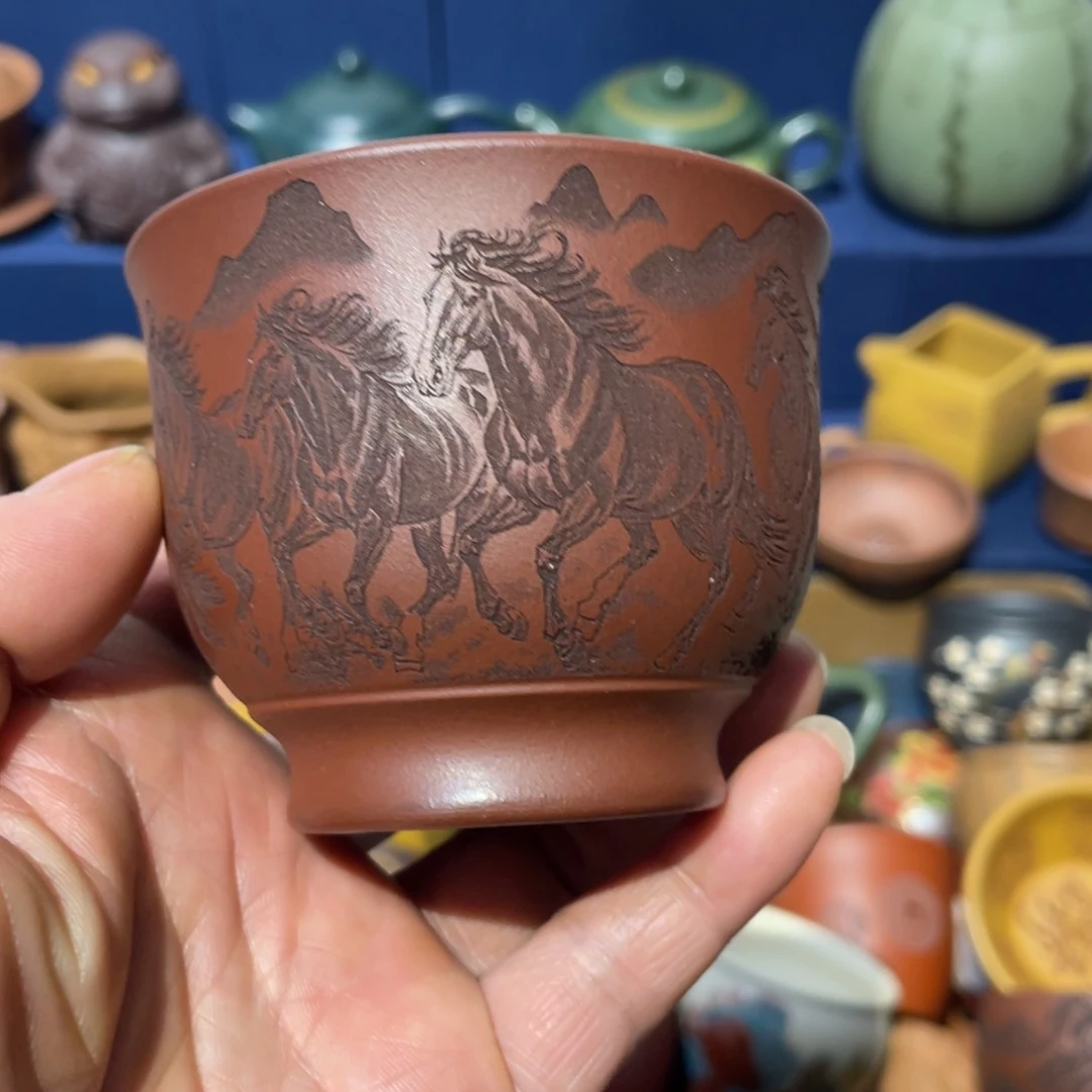 原矿紫砂手工主人杯