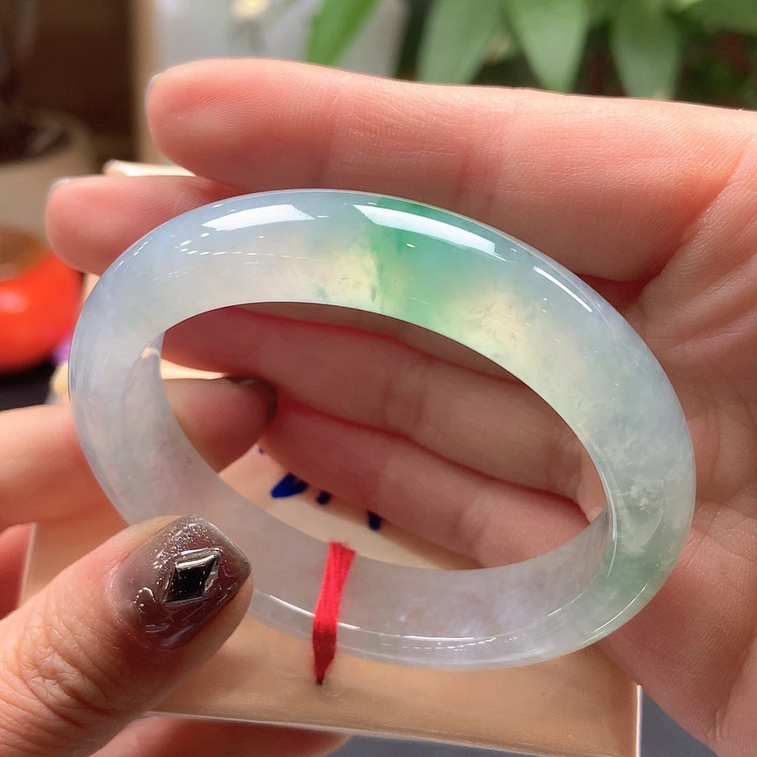 翡翠未镶嵌手镯33号52贵妃