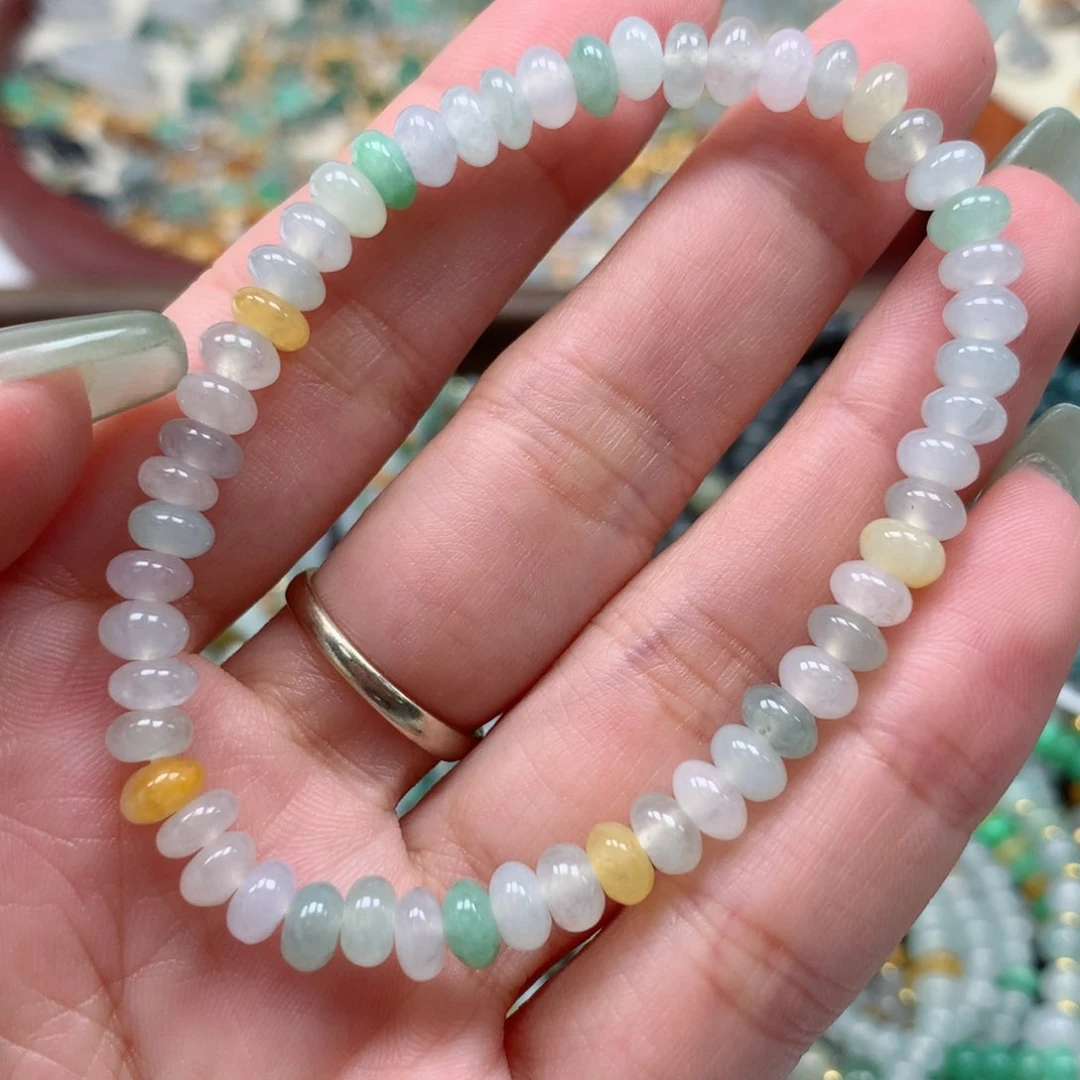 散珠翡翠鼓珠手串