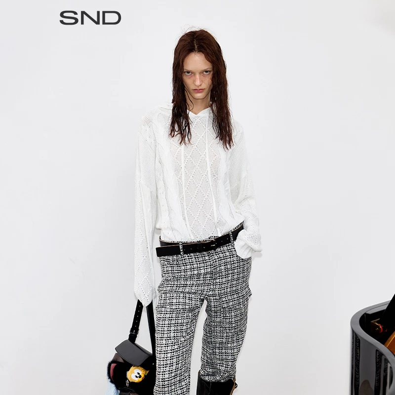 【WEARABLE EVENT 设计师品牌】SND AW25 提花连帽衫女款