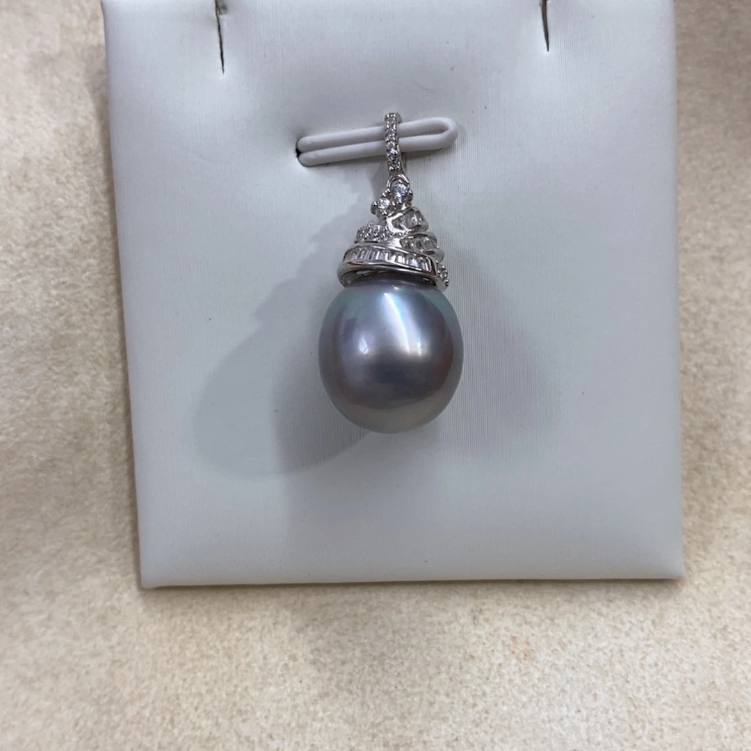 海水珍珠颈饰银S925镶嵌