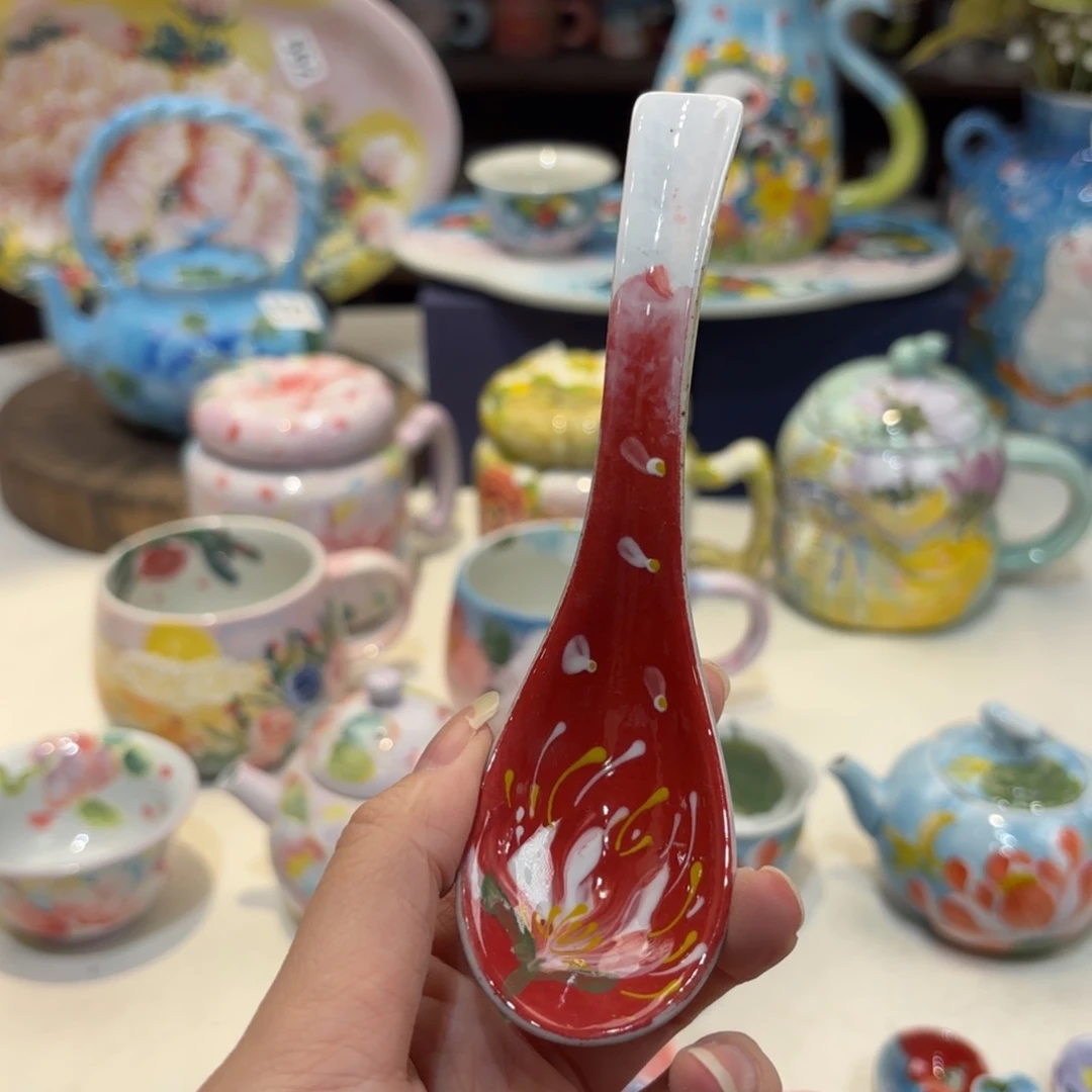 景德镇手绘高温釉下彩陶瓷茶具