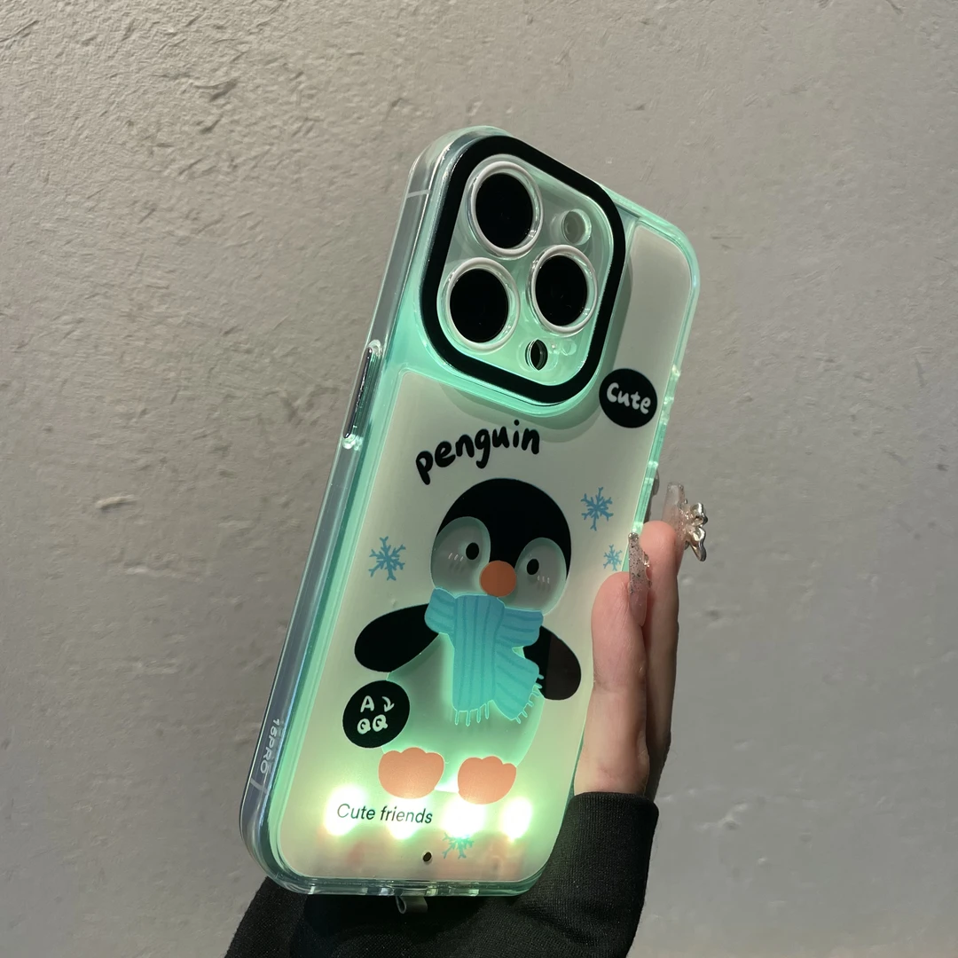 创意卡通闪光壳适用苹果16pro手机壳iPhone15pro新款14时尚情侣13