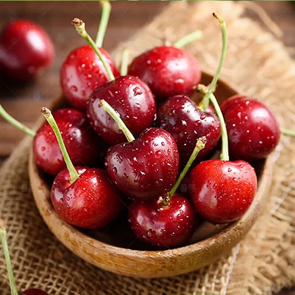 山东美早樱桃2J顺丰京东空运4斤重红紫混发整箱包邮 内附果径卡
