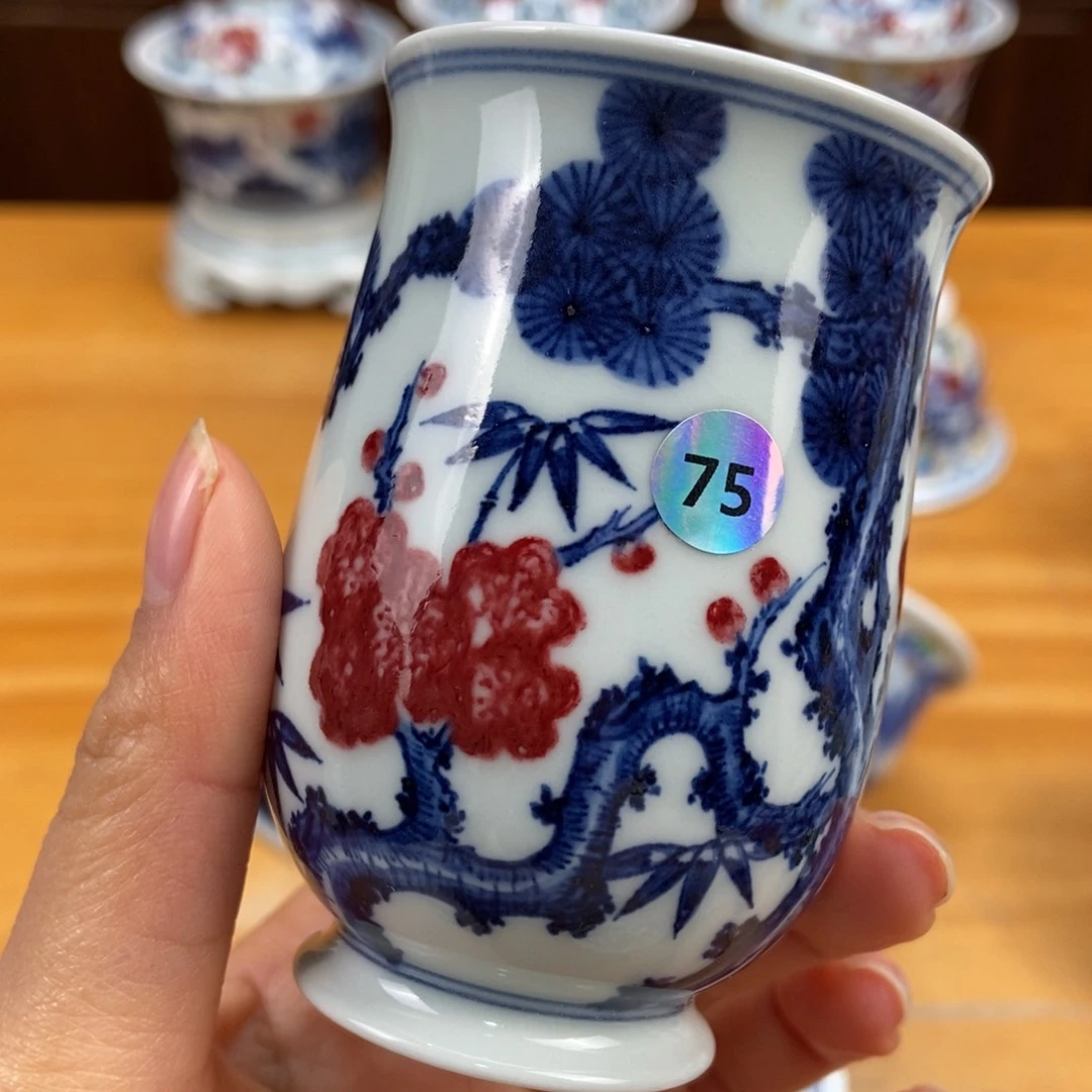 手绘现代茶具非古董