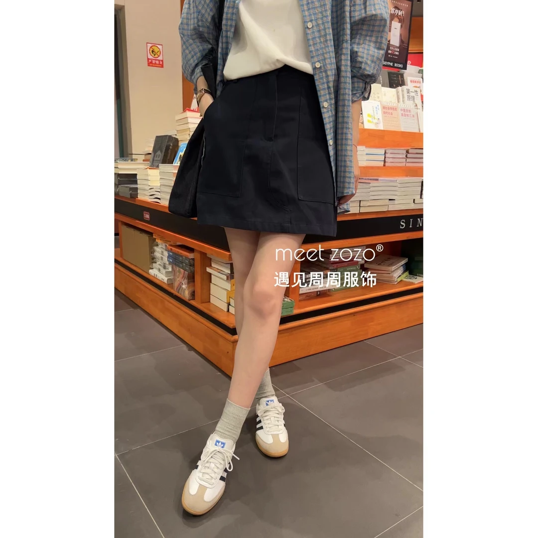 【周周】《出彩比例》秋季韩系A字口袋半身裙女149174