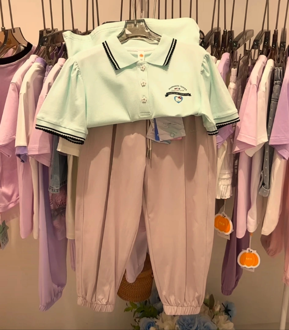 NGT  2025新款夏款字母KT猫印花polo衫 2522502