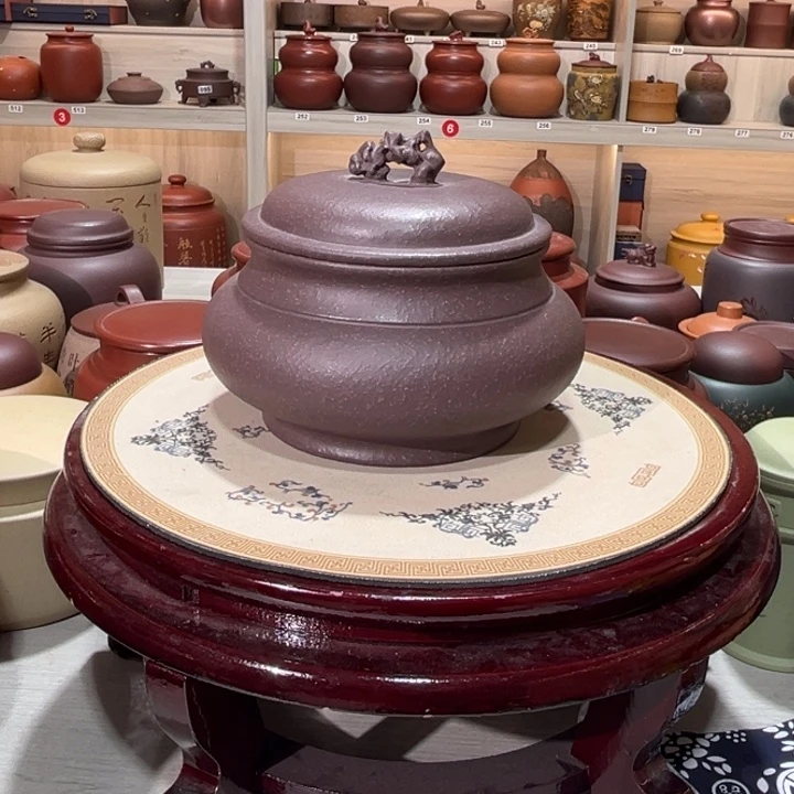 锋***里茶叶罐紫砂两个罐一样的