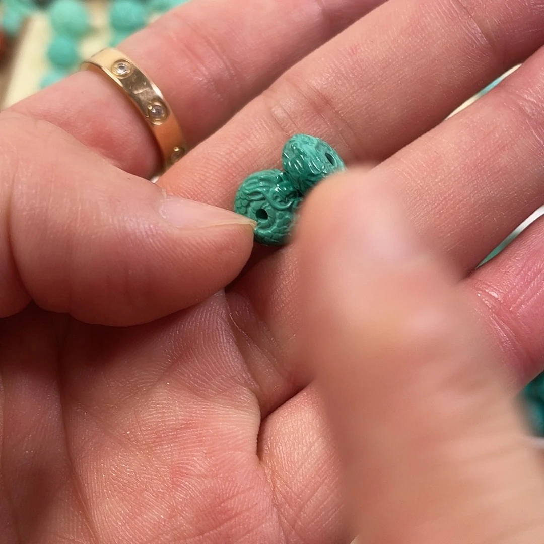 手工雕刻配饰配珠尺寸10