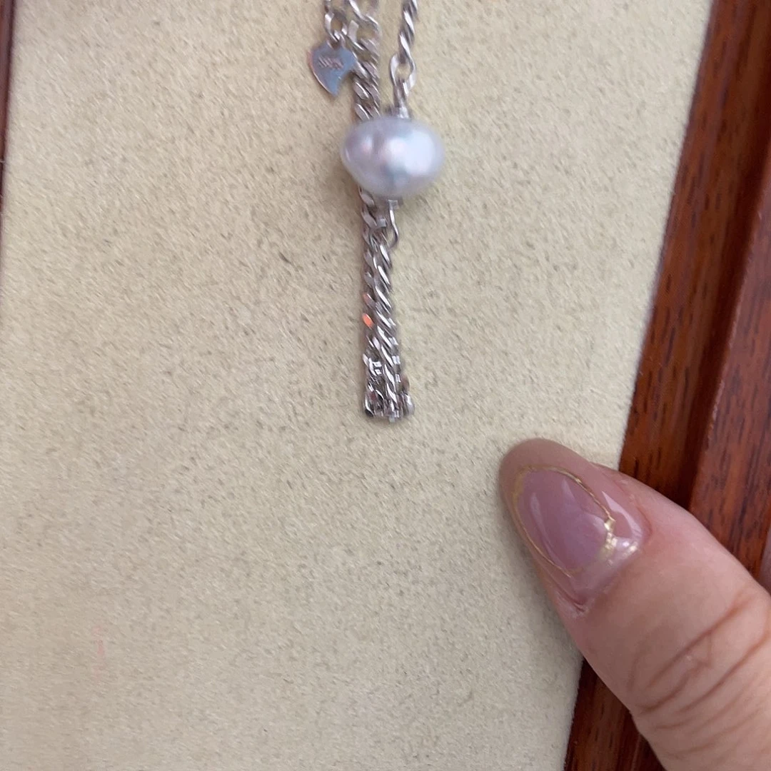 海水珍珠银S925镶嵌手绳