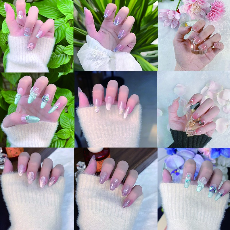 25年新款小香风猫眼镶钻百搭可拆卸穿戴甲甲片