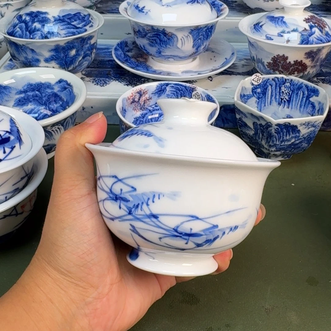 景德镇纯手绘茶具圆圆230