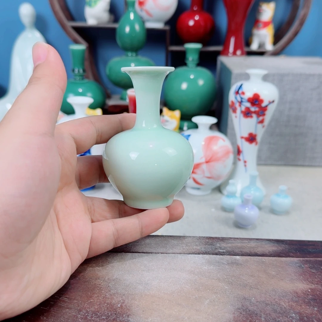陶瓷手工小花器摆件