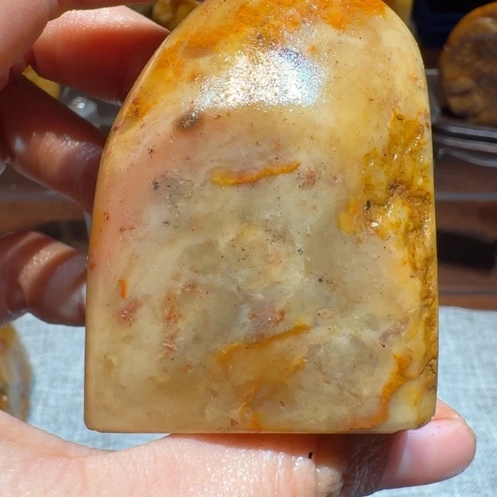 寿山石箜*宽寿山石石头