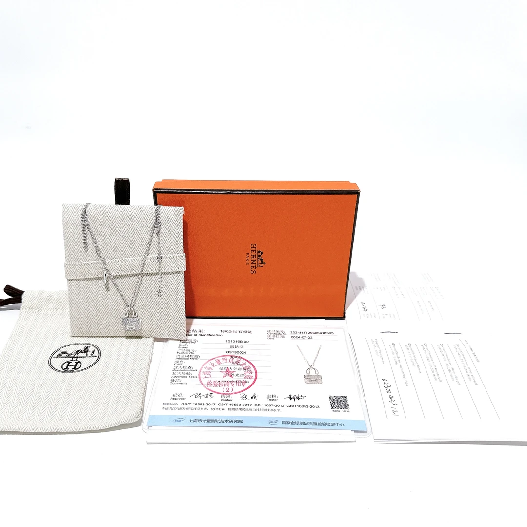 95新 Hermes/爱马仕 安洁利严选项链/SK00