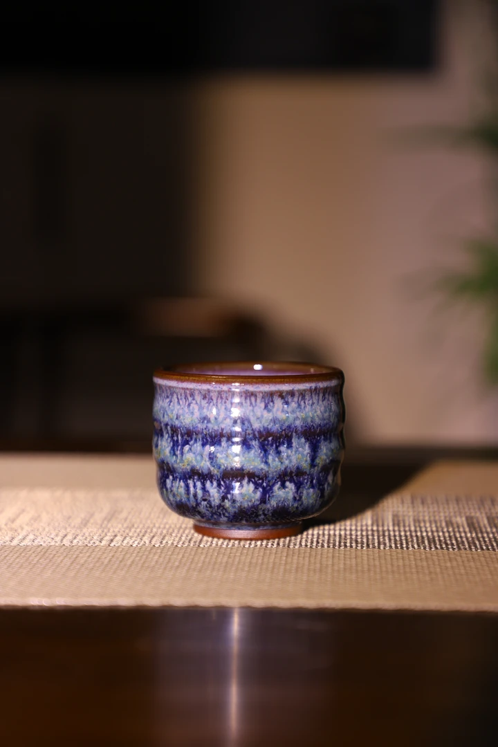 原产地原矿石钧瓷精品单杯