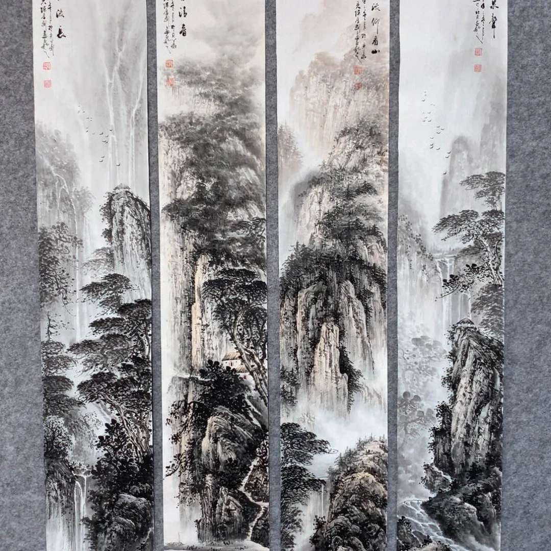 国画飞*山水作品写意