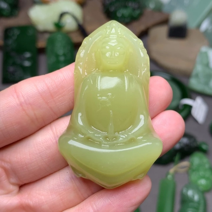 和田玉未镶嵌颈饰