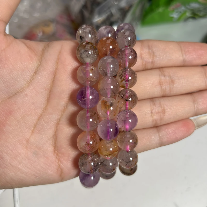 天然超七极光23水晶手串多样性发一