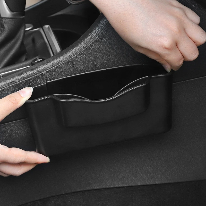 汽车储物盒置物袋车载多功能手机置物盒粘贴式收纳盒车门置物支架