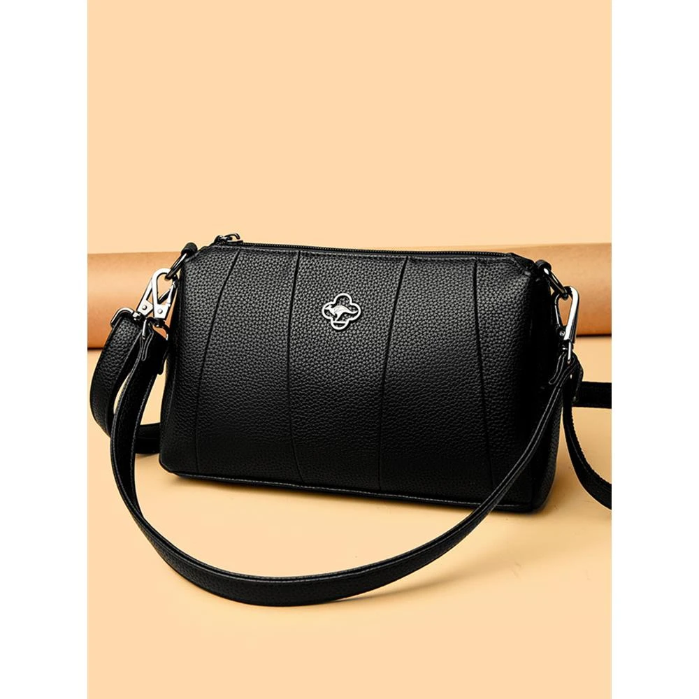 袋鼠女包斜挎精致小包包真皮单肩包女大容量2025新款质感牛皮挎包