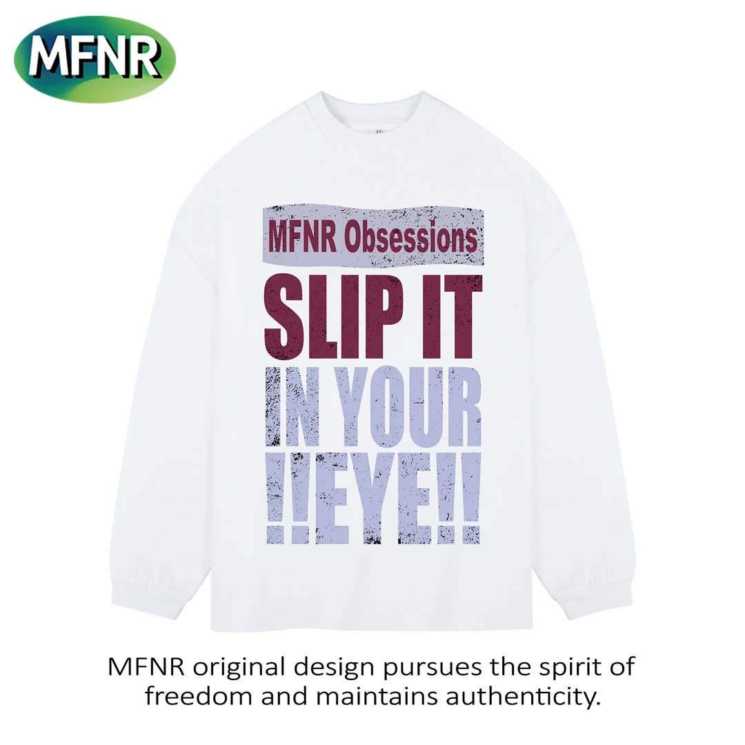 美式复古字母印花长袖t恤男女秋季休闲宽松潮牌重磅情侣打底上衣